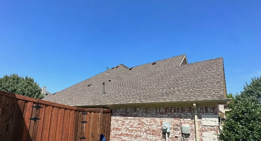 Completed roof replacement project in St. John